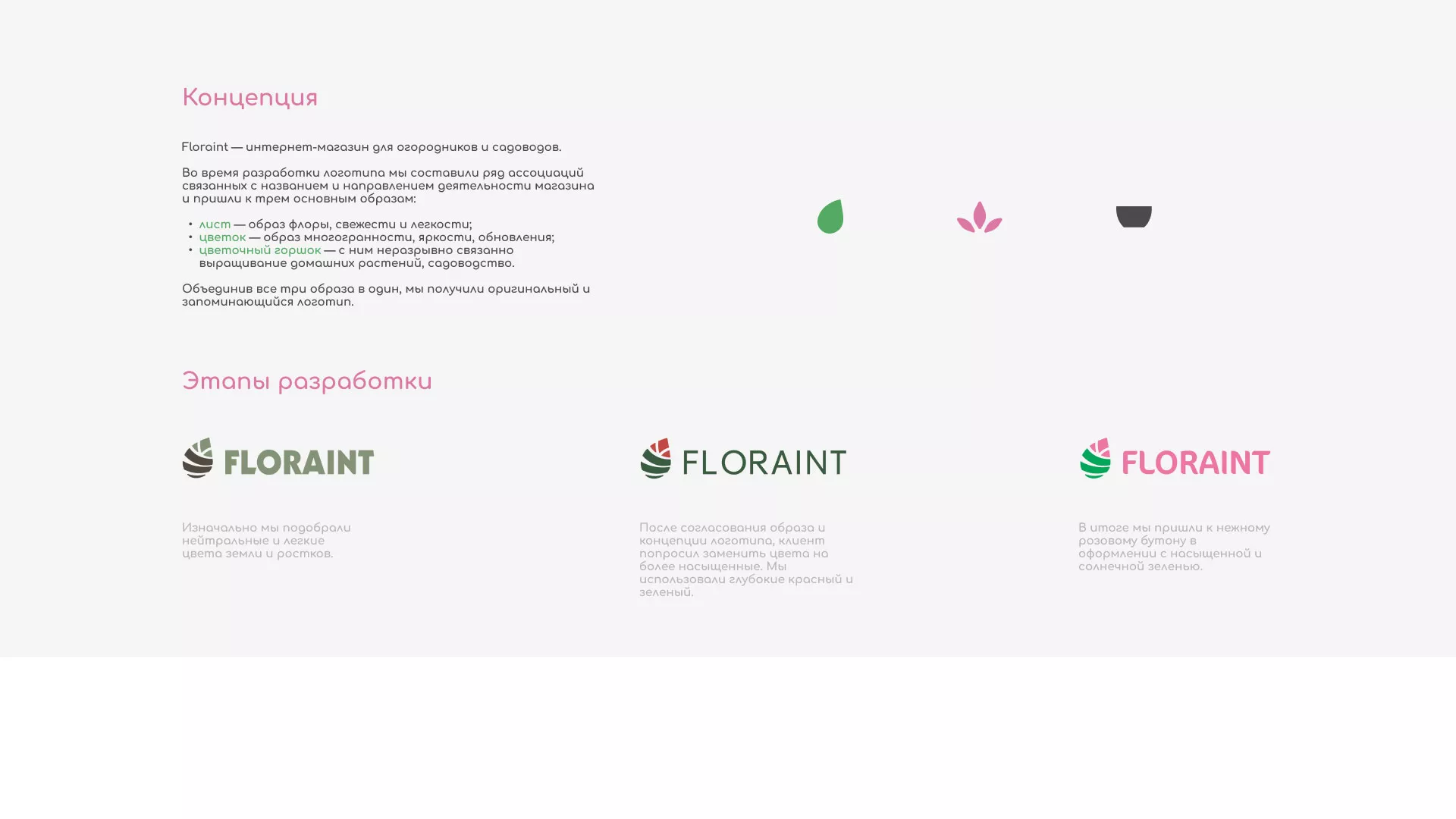 Создание логотипа и интернет-магазина «FLORAINT» в Велиже