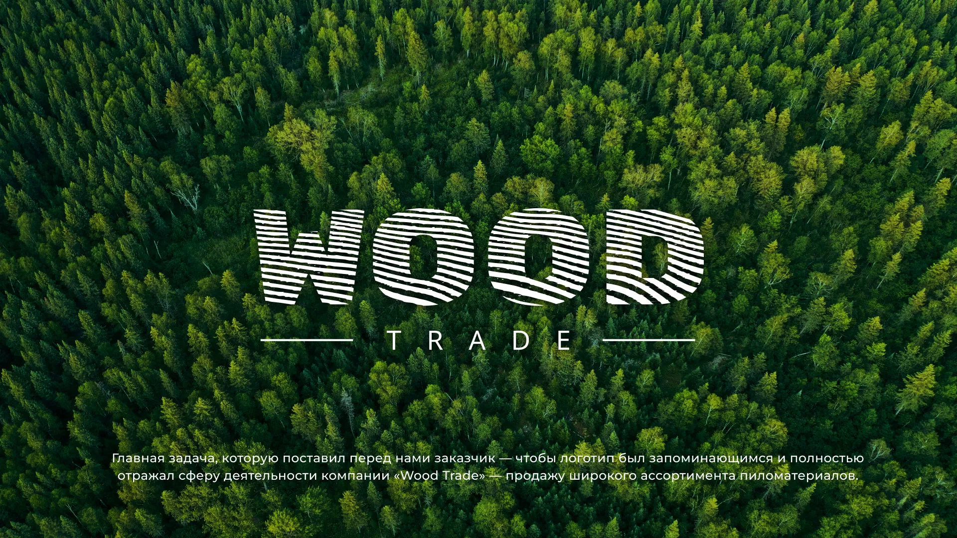 Разработка логотипа для компании «Wood Trade» в Велиже